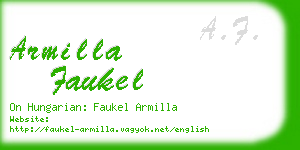 armilla faukel business card